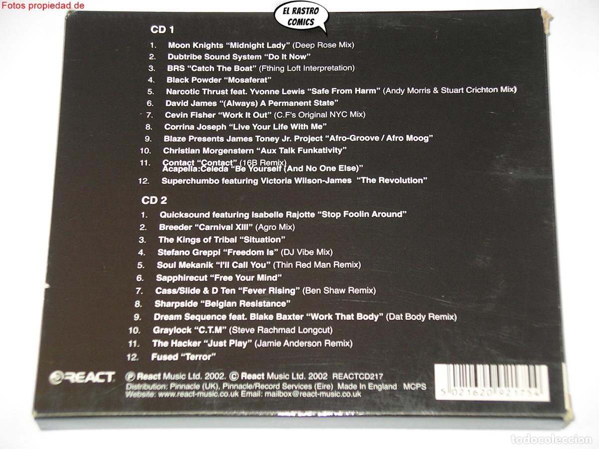 CDs de m&uacute;sica: Danny Tenaglia, Back To Basics Presents, doble, 2 CD React, 2002, excelente estado - Foto 2