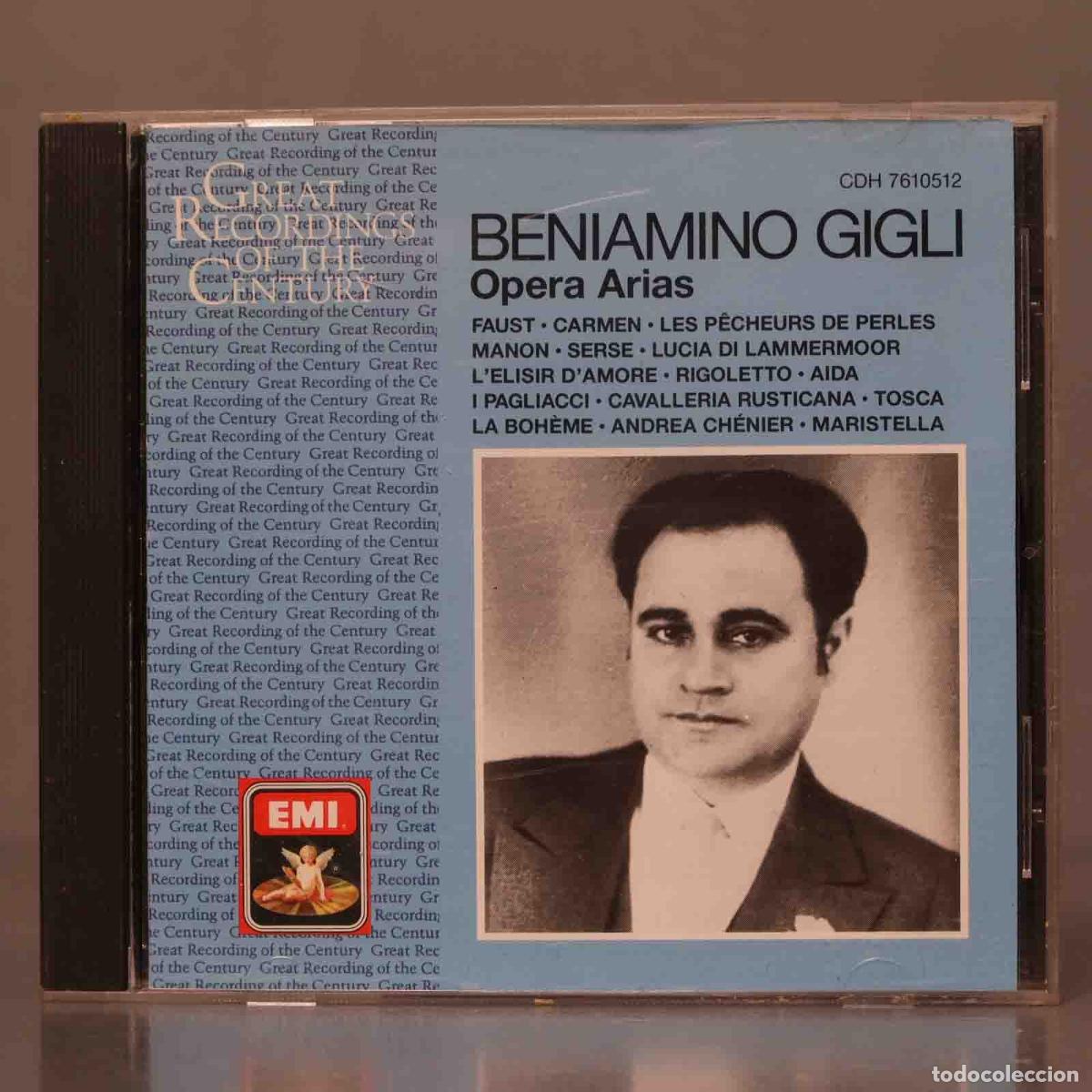 CDs de m&uacute;sica: CD. Beniamino Gigli &ndash; Opera Arias - Foto 1