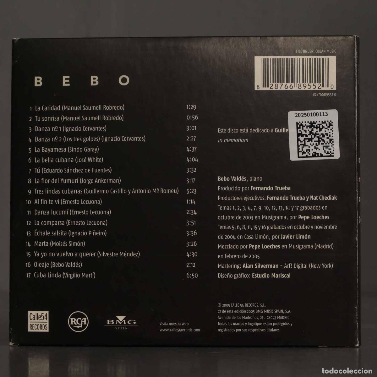 CDs de m&uacute;sica: CD. Bebo Vald&eacute;s &ndash; Bebo - Foto 2