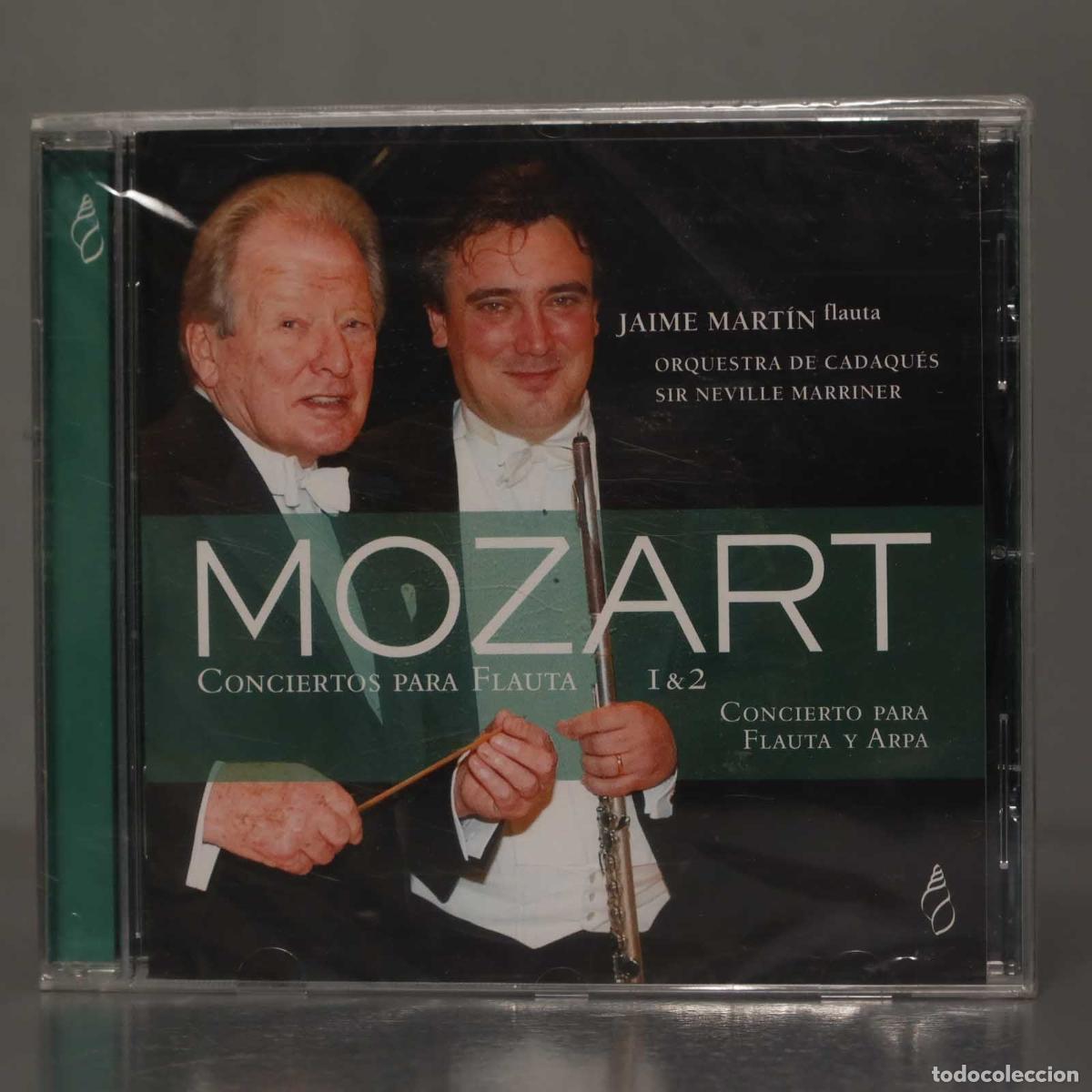 CDs de M&uacute;sica: CD. MOZART CONCIERTOS FLAUTA 1 and 2. CONCIERTO PARA FLAUTA ARPA. MARTIN MARRINER. PRECINTADO