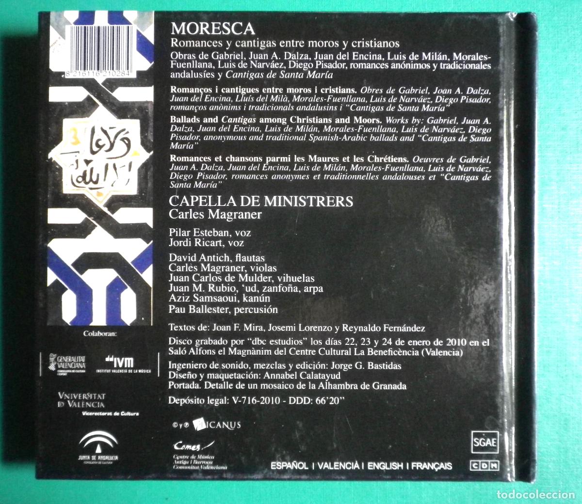 CDs de m&uacute;sica: Librito con CD MUSICA ROMANCES Y CANTIGAS MORESCA - Foto 4