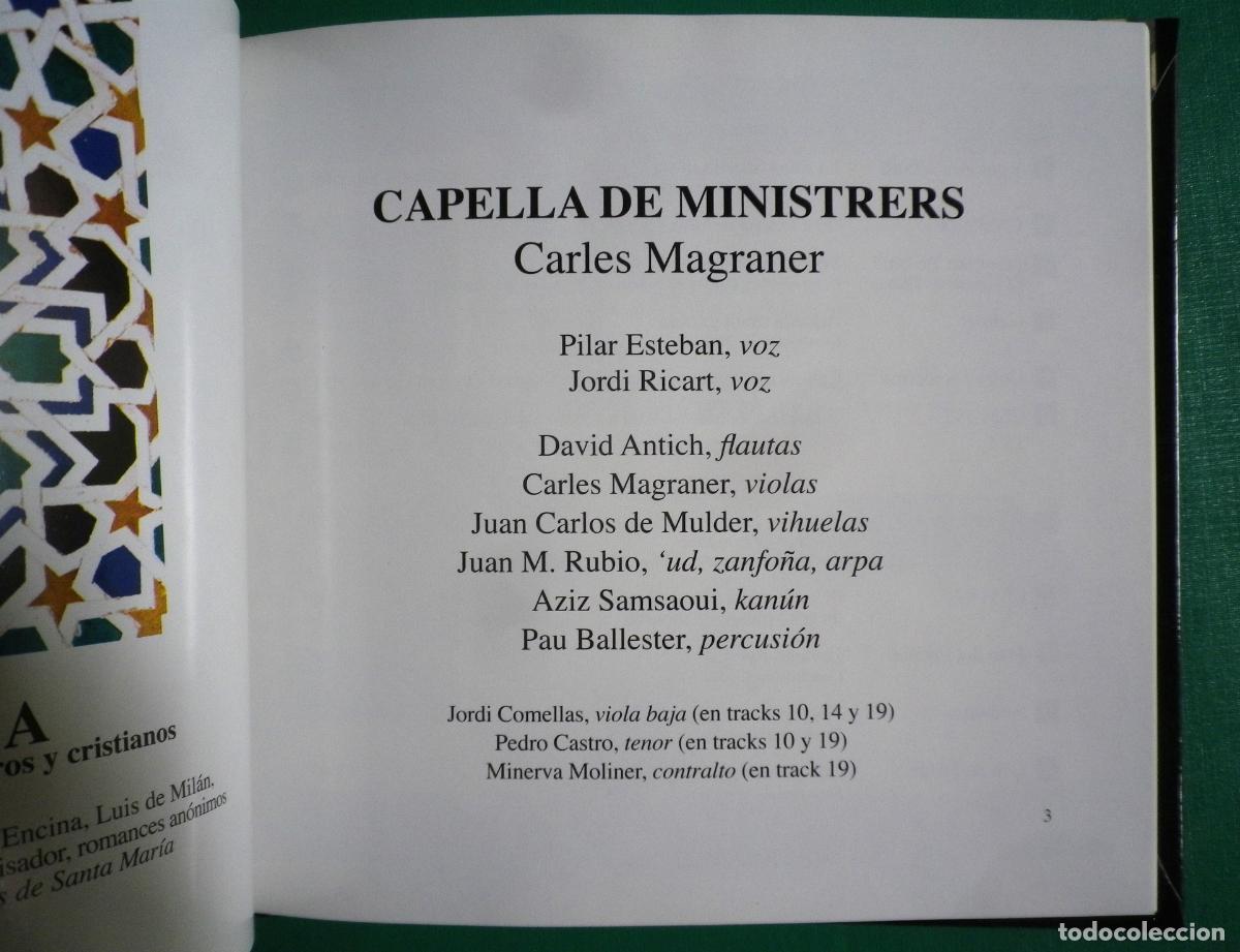 CDs de m&uacute;sica: Librito con CD MUSICA ROMANCES Y CANTIGAS MORESCA - Foto 5