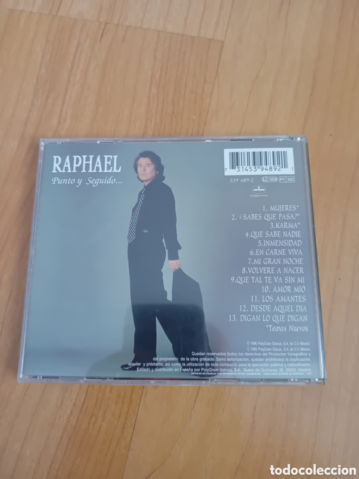 CDs de m&uacute;sica: RAPHAEL. PUNTO Y SEGUIDO - Foto 2