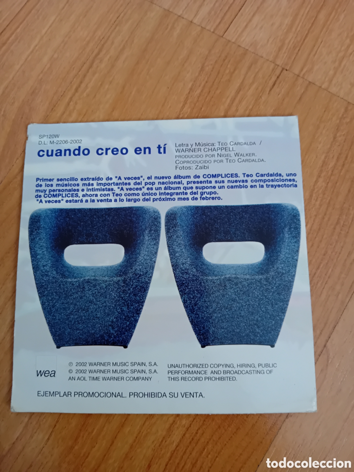 CDs de m&uacute;sica: COMPLICES. CUANDO CREO EN TI - Foto 2