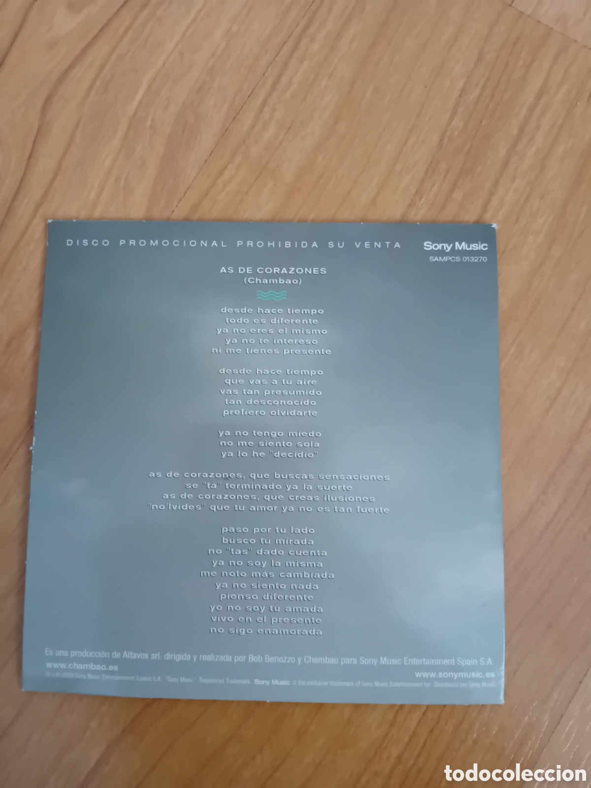 CDs de m&uacute;sica: CHAMBAO. AS DE CORAZONES - Foto 2