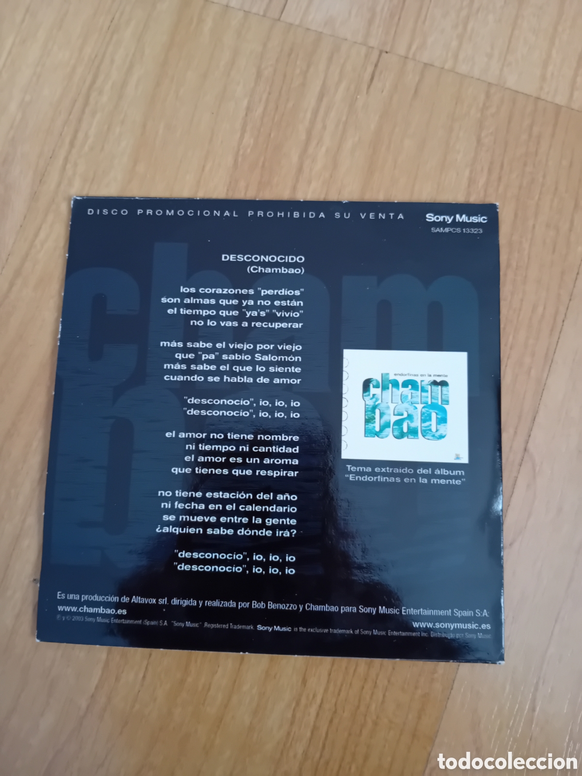 CDs de m&uacute;sica: CHAMBAO. DESCONOCIDO. - Foto 2
