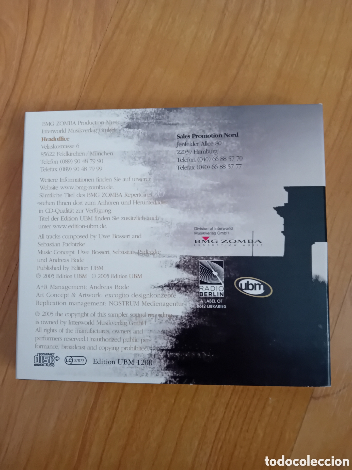 CDs de m&uacute;sica: BERLIN. BOSSERT + PADOTZKE. DOBLE CD - Foto 1