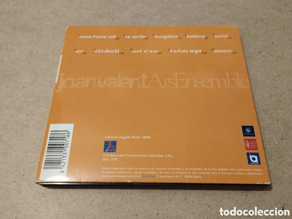 CDs de m&uacute;sica: JOAN VALENT. ARS ENSEMBLE (CD) - Foto 5