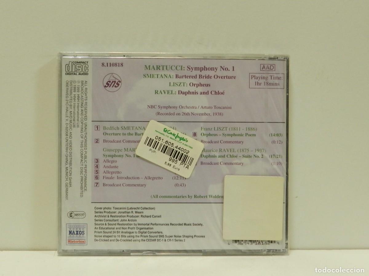 CDs de m&uacute;sica: DISCO CD. Martucci &ndash; Symphony No. 1 / Bartered Bride Overture / Orpheus. COMPACT DISC. - Foto 2