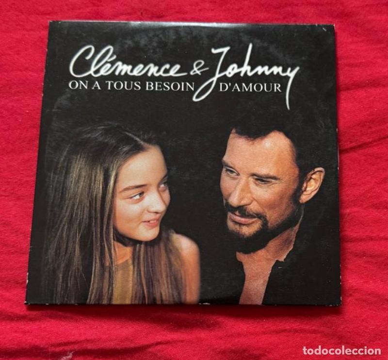 CDs de m&uacute;sica: Johnny Hallyday & Clemence Maxi CD EX EX - Foto 1