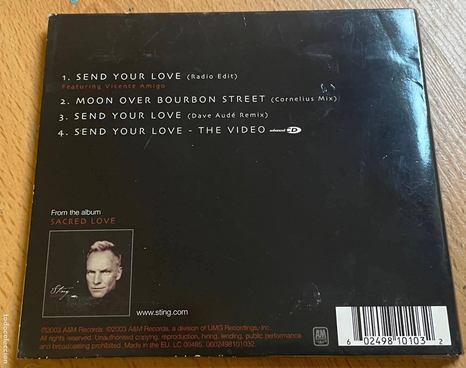 CDs de m&uacute;sica: STING SEND YOUR LOVE, LIMITED EDITION, CD - Foto 2