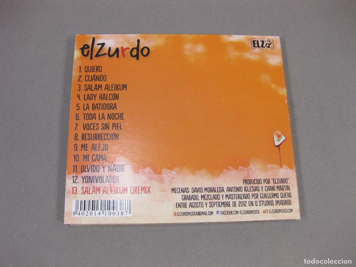 CDs de m&uacute;sica: DISCO CD DE EL ZURDO. 2&ordf; EDICI&Oacute;N. 2012 - Foto 3