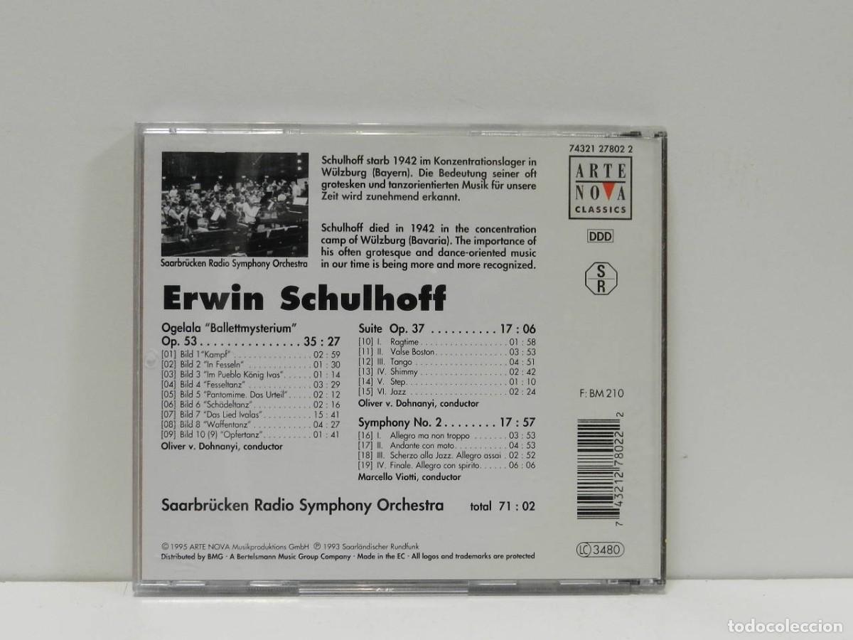 CDs de m&uacute;sica: DISCO CD. Erwin Schulhoff &ndash; Ogelala &bull; Suite Op. 37 &bull; Symphony No. 2. COMPACT DISC. - Foto 2