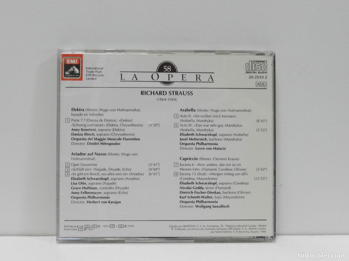 CDs de m&uacute;sica: DISCO CD. Richard Strauss &ndash; La Opera 58. COMPACT DISC. - Foto 2