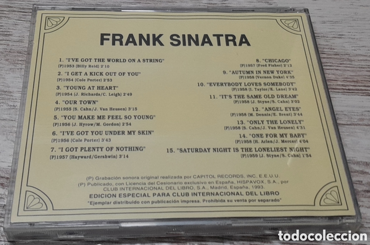 CDs de m&uacute;sica: FRANK SINATRA - LOS 60 DE LOS 60 - Foto 2