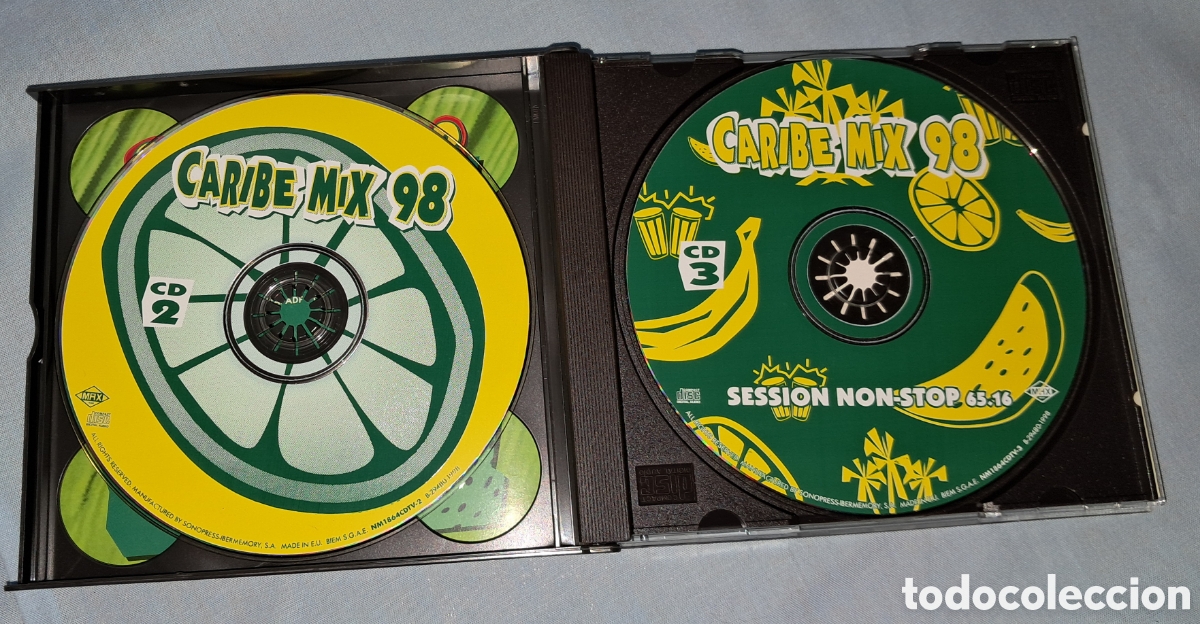 CDs de m&uacute;sica: PACK 3 CDS CARIBE MIX 98 - Foto 3