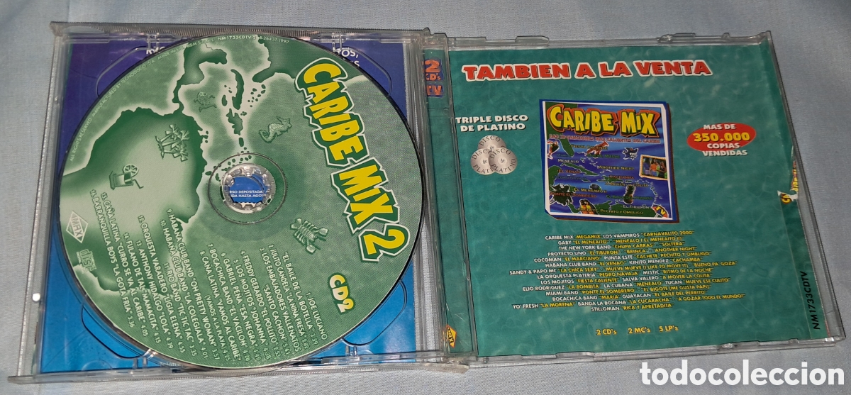 CDs de m&uacute;sica: DOBLE CD CARIBE MIX 2, 1997 - Foto 3