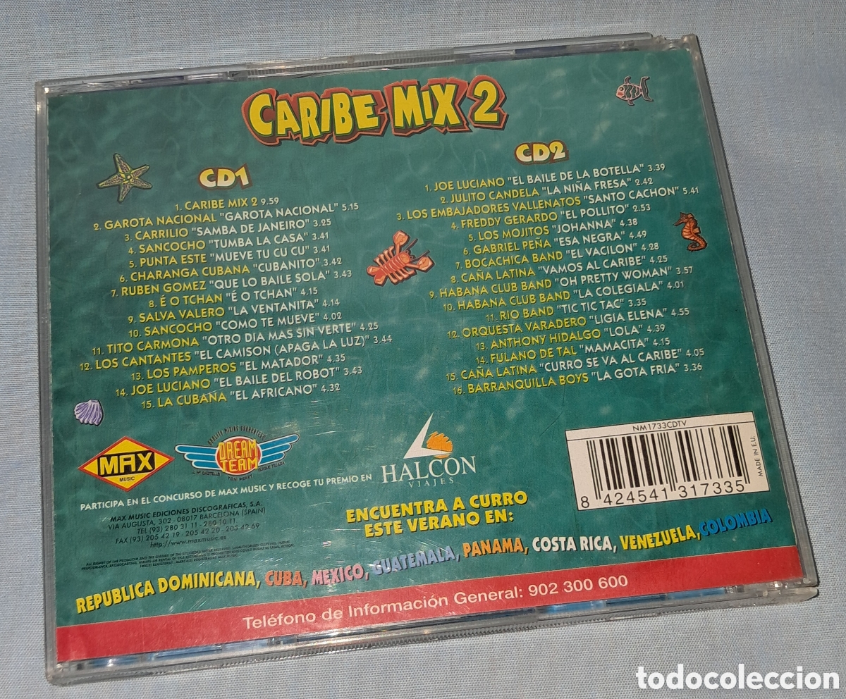 CDs de m&uacute;sica: DOBLE CD CARIBE MIX 2, 1997 - Foto 4