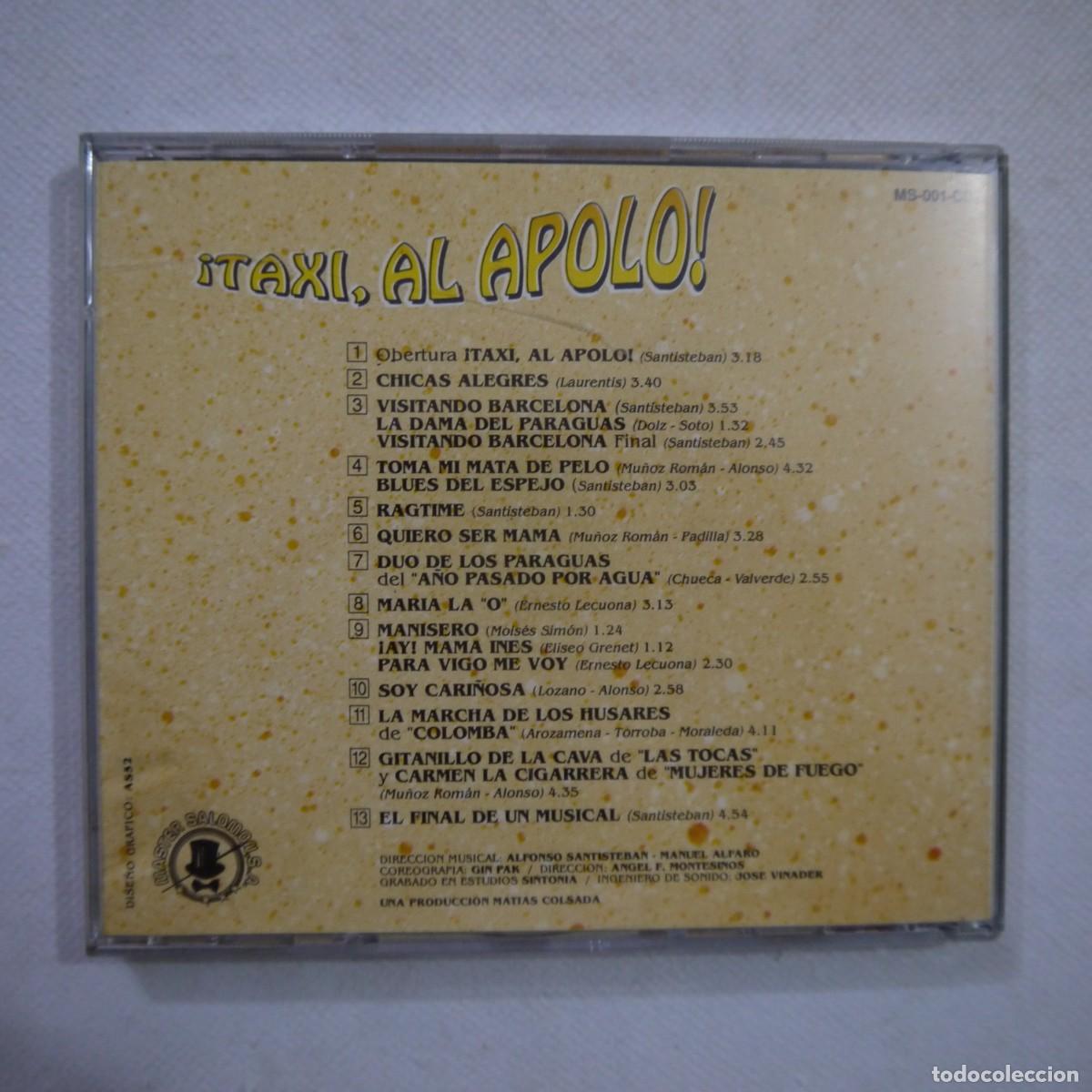 CDs de m&uacute;sica: COLSADA PRESENTA &iexcl;TAXI, AL APOLO! - CD - Foto 4