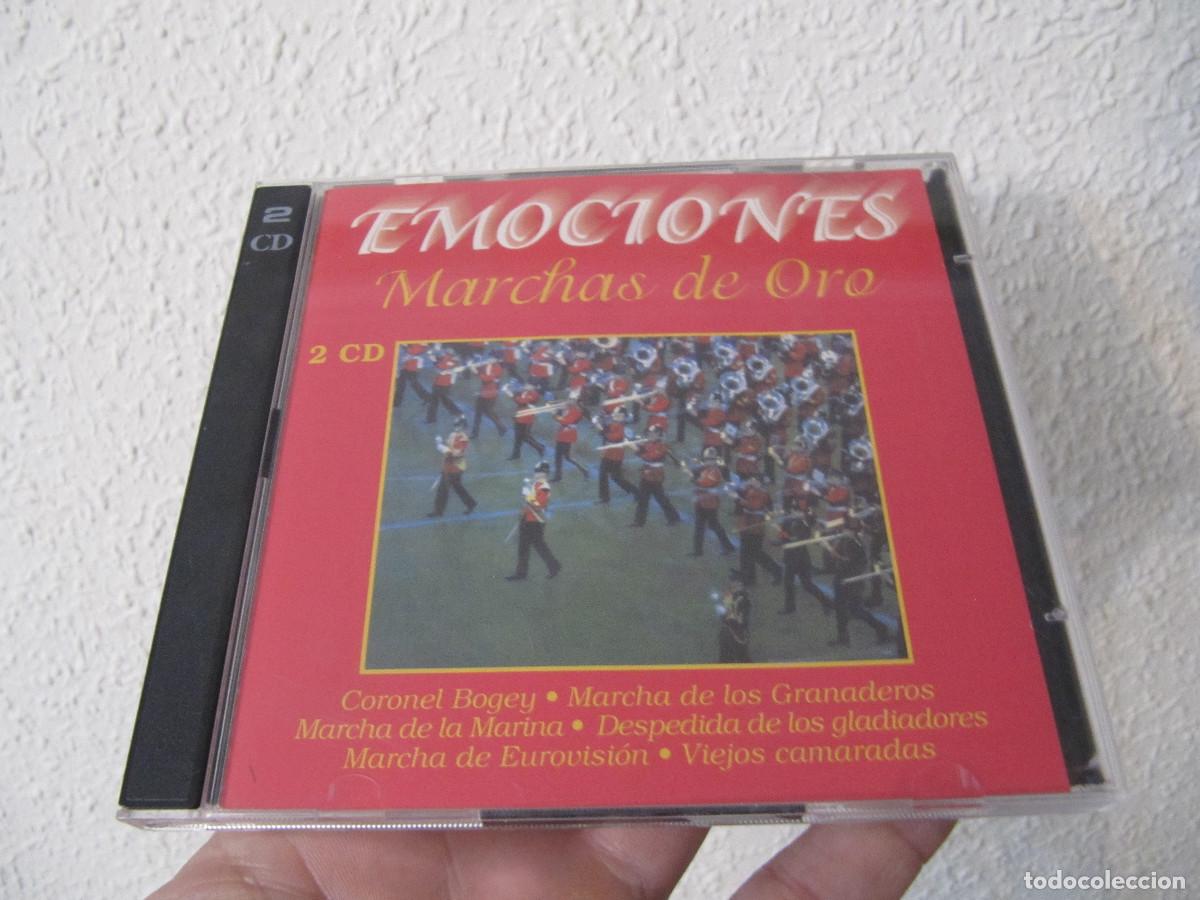 CDs de m&uacute;sica: EMOCIONES MARCHAS DE ORO 2 CDS RARO - Foto 1