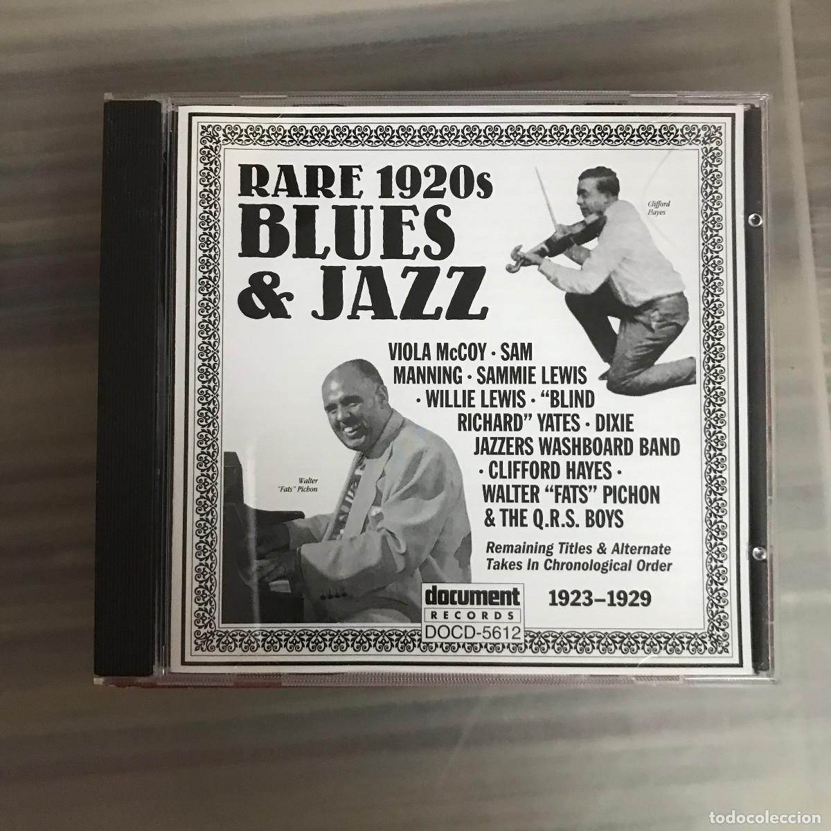 Musik-CDs: VV.AA. - RARE 1920S BLUES & JAZZ - CD DOCUMENT 1998