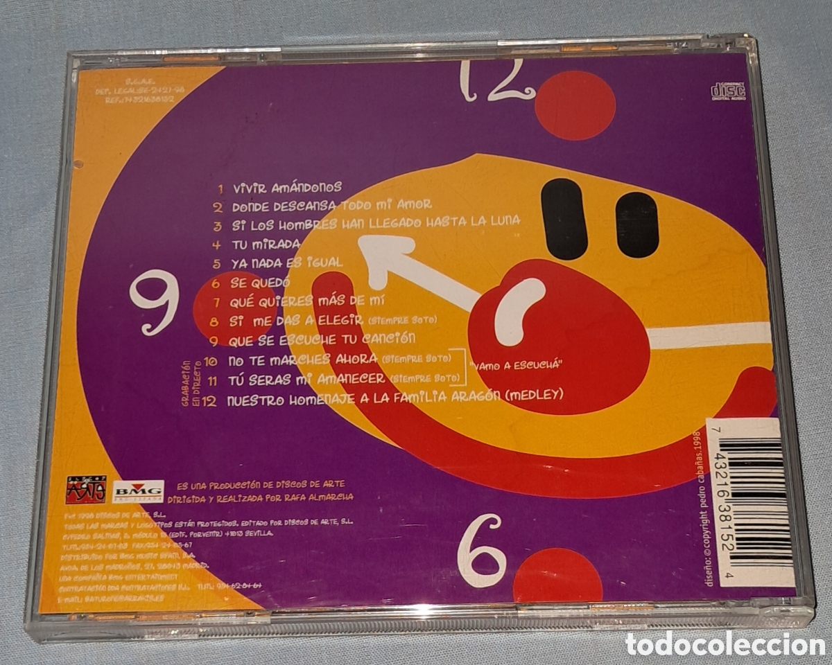 CDs de m&uacute;sica: CD SIEMPRE ASI, DIEZ Y CUARTO. 1998 - Foto 3