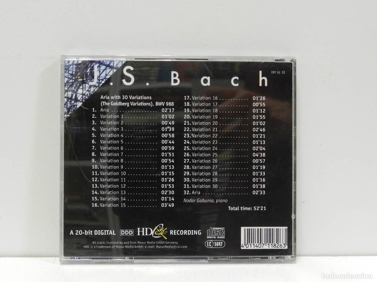 CDs de m&uacute;sica: DISCO CD. J.S.Bach &ndash; The Goldberg Variations. COMPACT DISC. - Foto 2