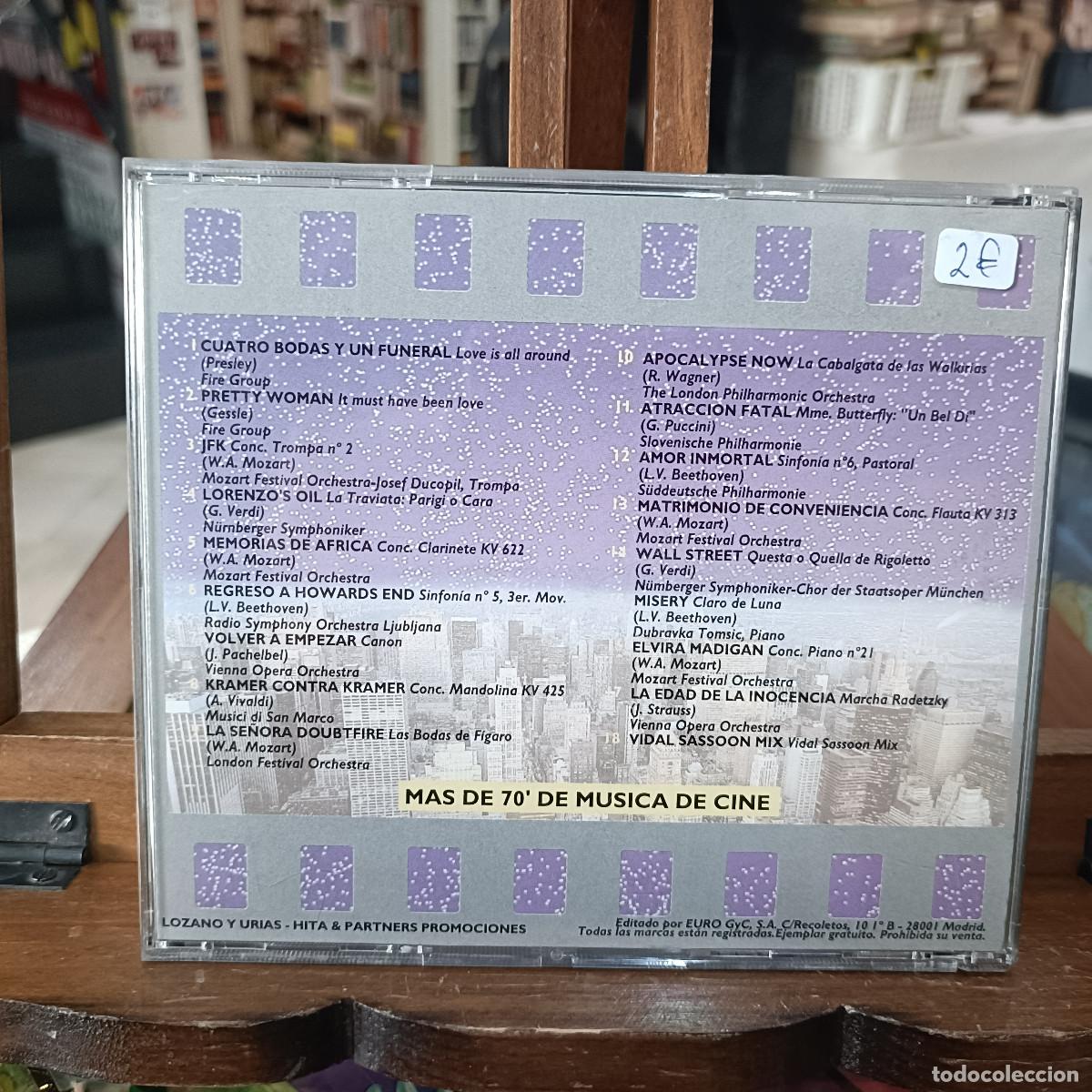 CDs de m&uacute;sica: M&uacute;sica de Cine - Varios - CD. - Foto 2