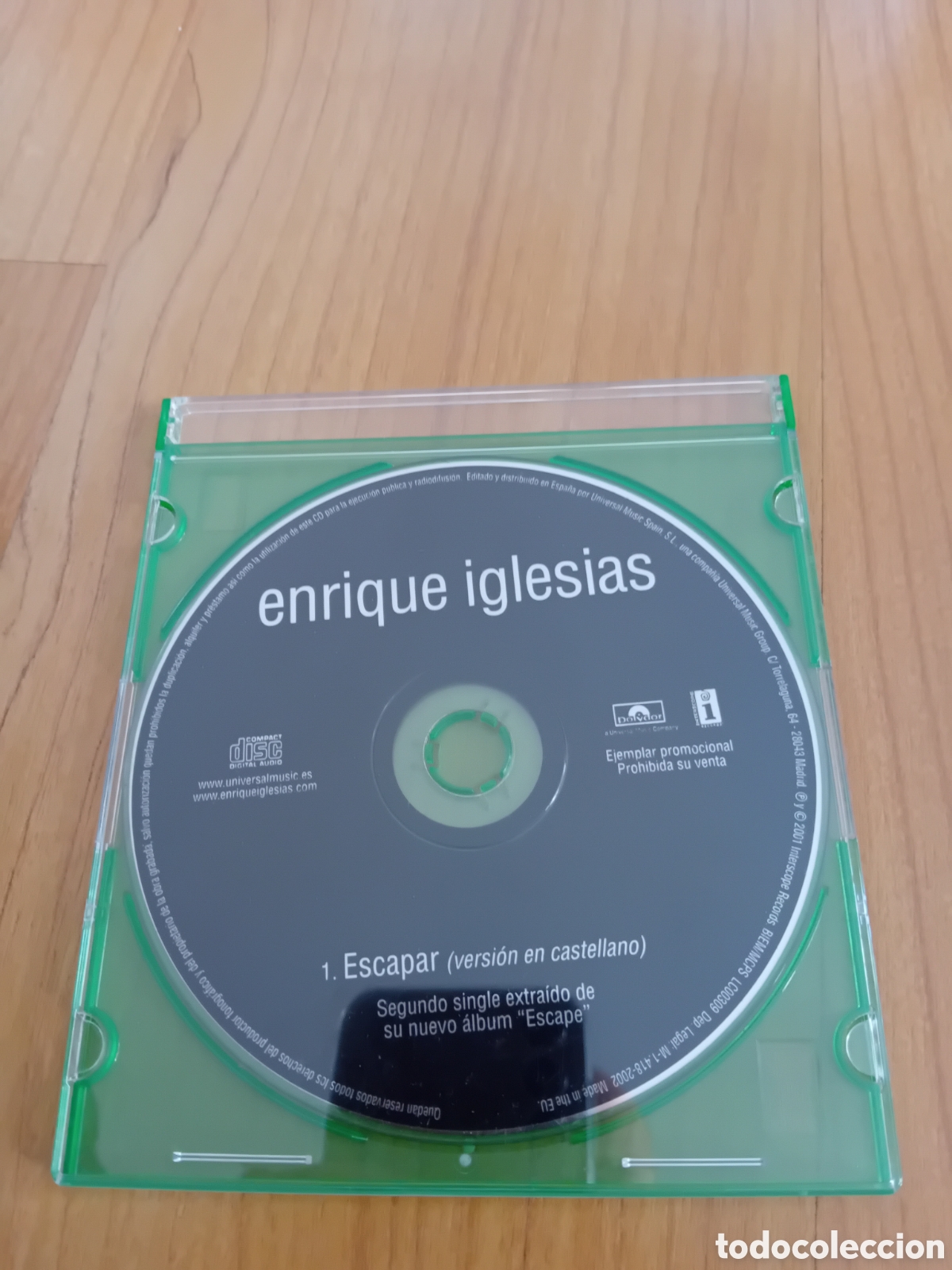 CDs de m&uacute;sica: ENRIQUE IGLESIAS. ESCAPAR. - Foto 1