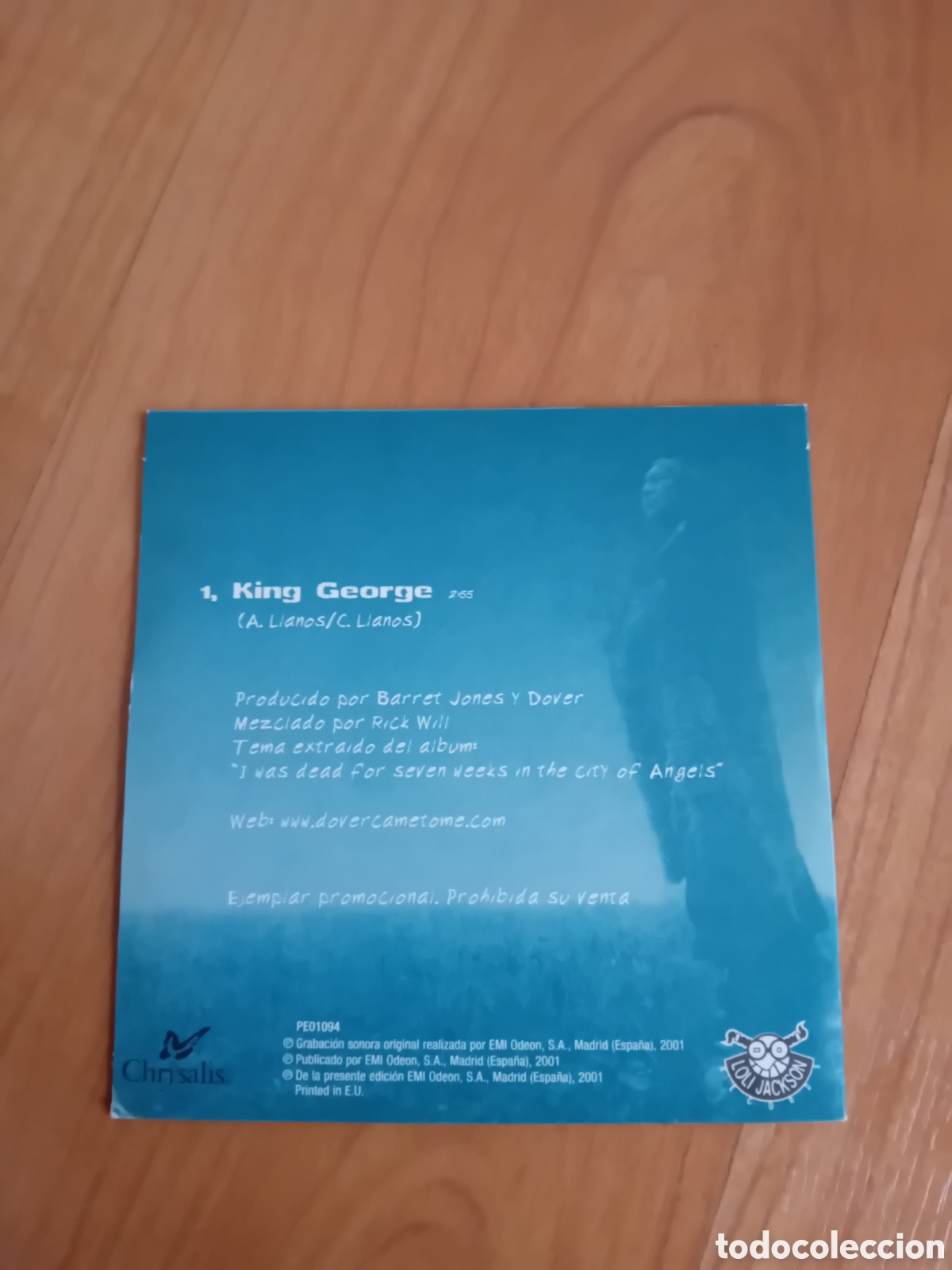 CDs de m&uacute;sica: DOVER. KING GEORGE.. - Foto 2