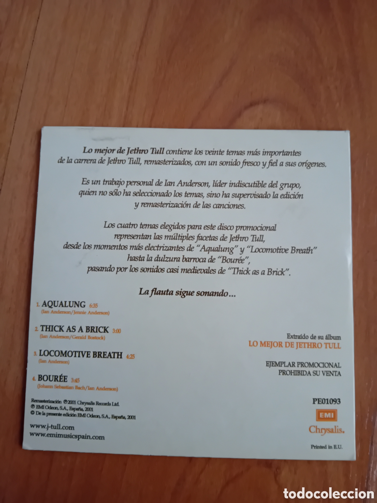CDs de m&uacute;sica: LO MEJOR DE JETHRO TULL - Foto 2