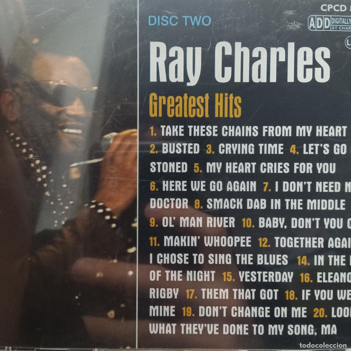 CDs de m&uacute;sica: RAY CHARLES, GREATEST HITS DISC TWO CD - Foto 2