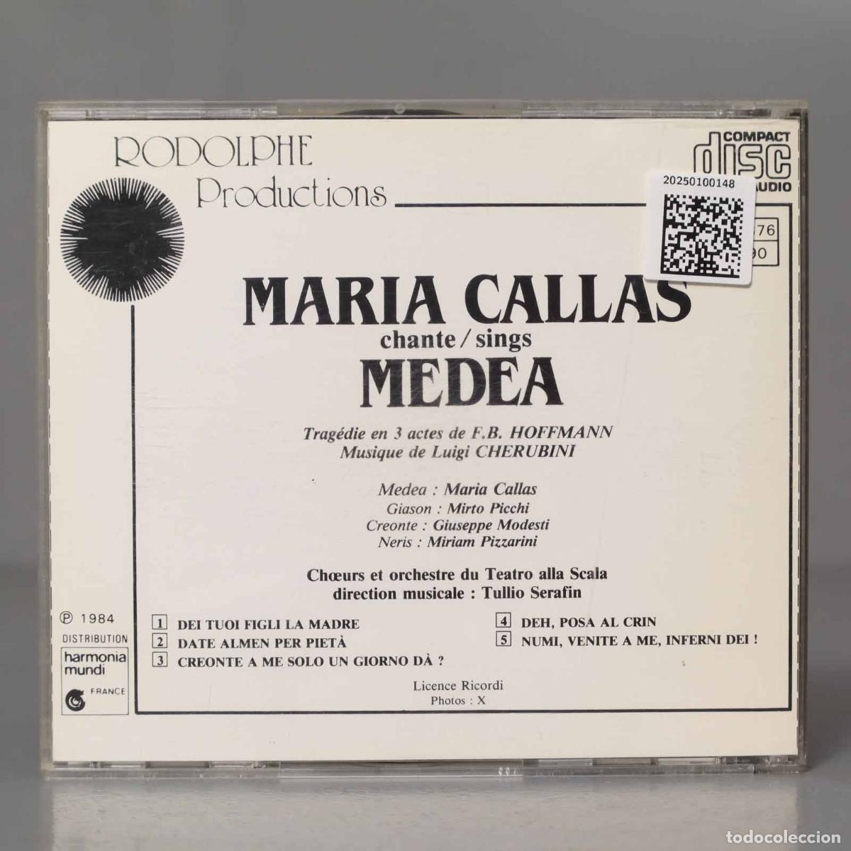 CDs de m&uacute;sica: CD. CALLAS MEDEA CHERUBINI SERAFIN - Foto 2