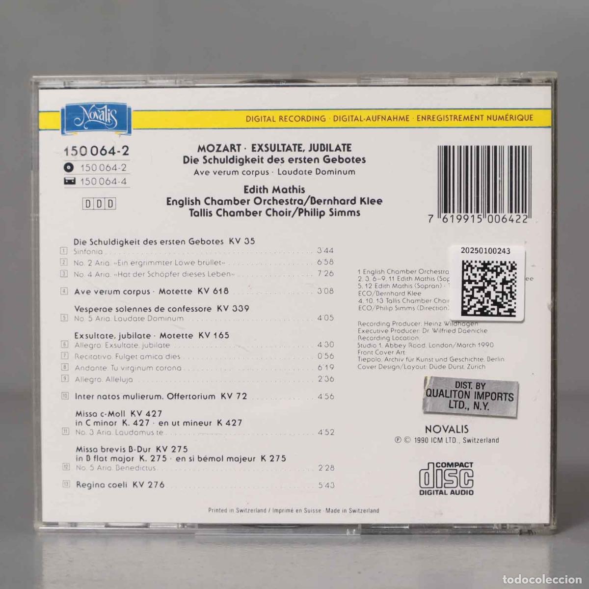 CDs de m&uacute;sica: CD. Philip Simms &ndash; Exsultate, Jubilate. MOZART MATHIS - Foto 2