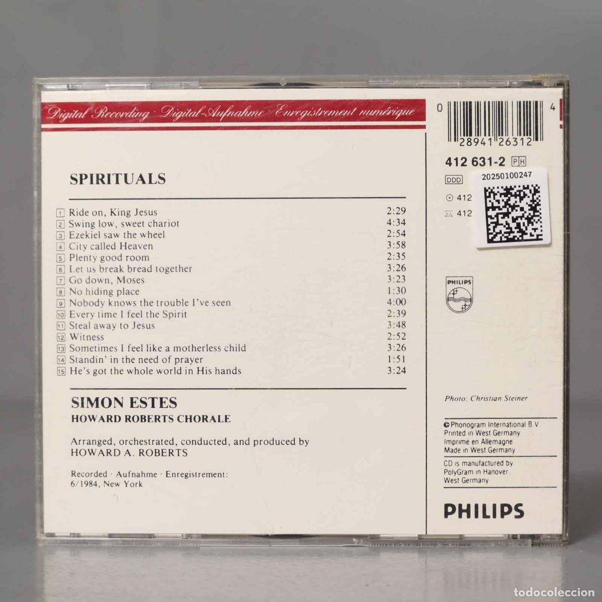 CDs de m&uacute;sica: CD. Simon Estes &ndash; Spirituals - Foto 2