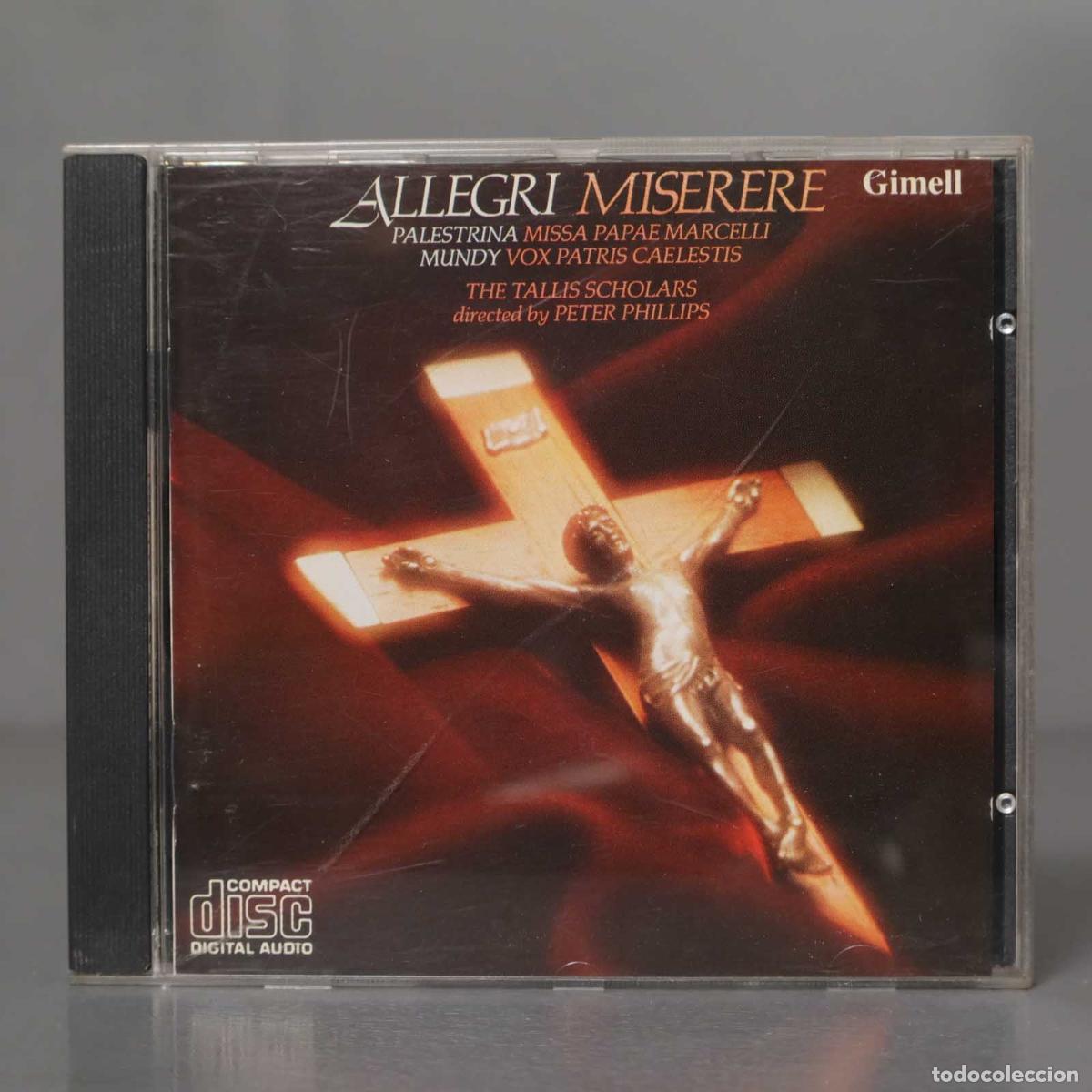 CDs de m&uacute;sica: CD. Peter Phillips &ndash; Miserere. ALLEGRI - Foto 1