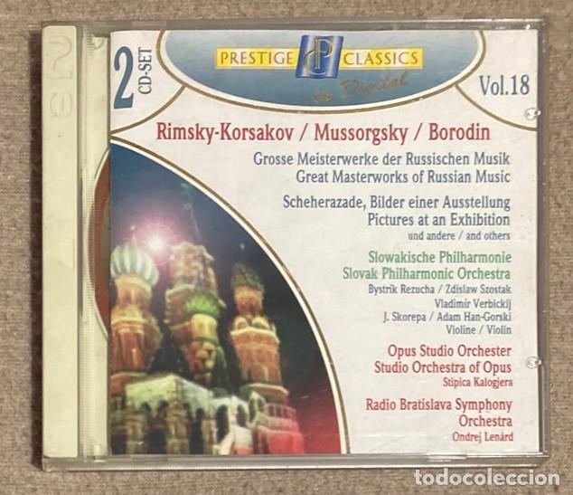 CDs de Musique: 2 CD&acute;S. PRESTIGE CLASSICS. VOL.18 RIMSKY-KORSAKOV / MUSSORGSKY / BORODIN (0710CD)