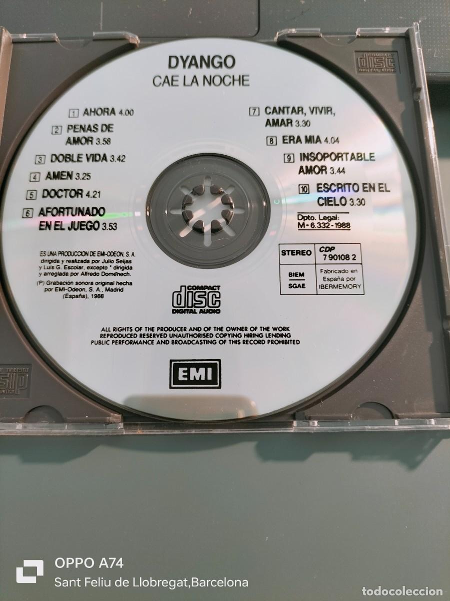 CDs de m&uacute;sica: RAR CD. DYANGO. CAE LA NOCHE. 1988 - Foto 2