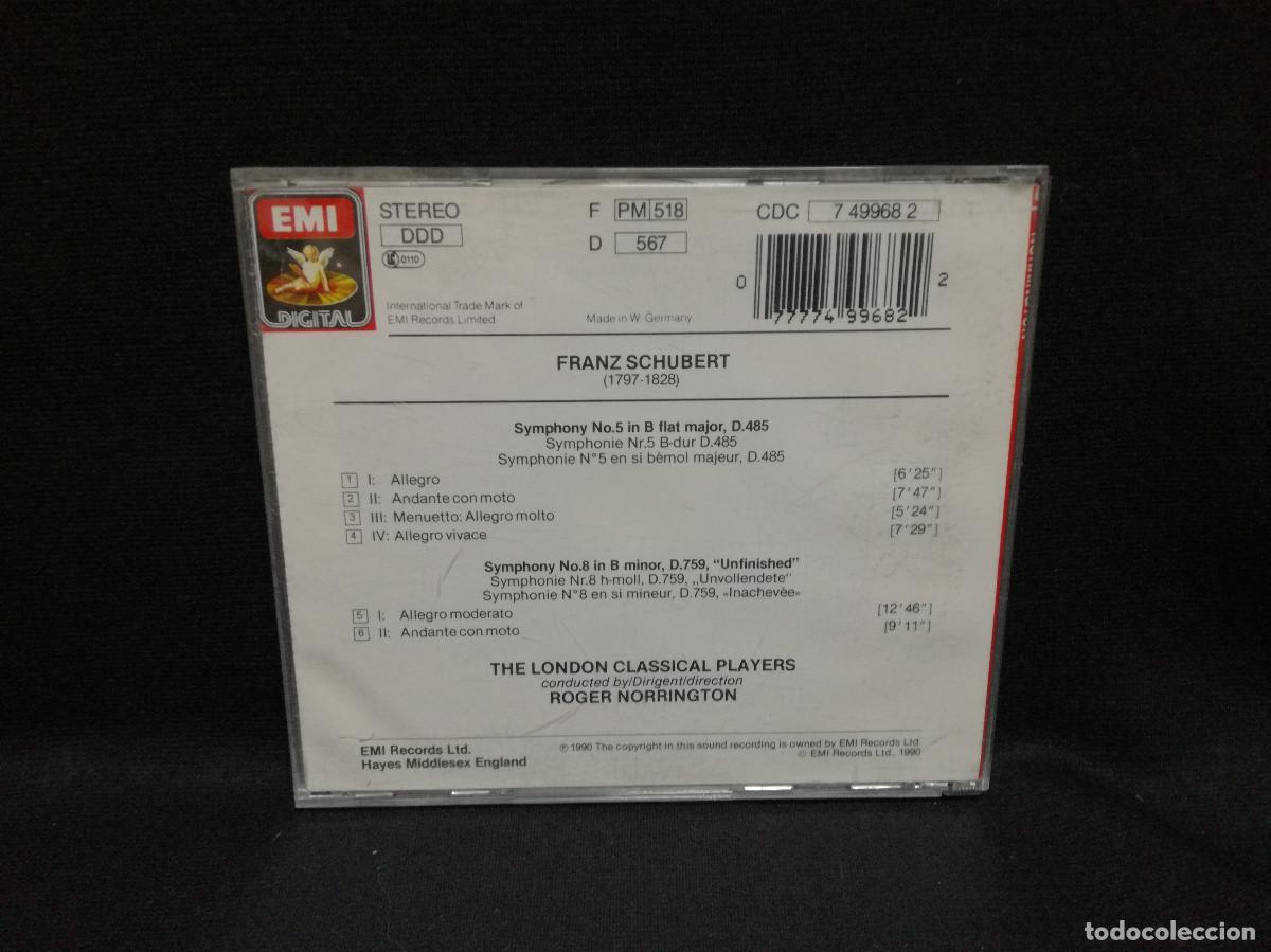 CDs de m&uacute;sica: CD - SCHUBERT - SYMPHONIES 5 Y 8 - Foto 2