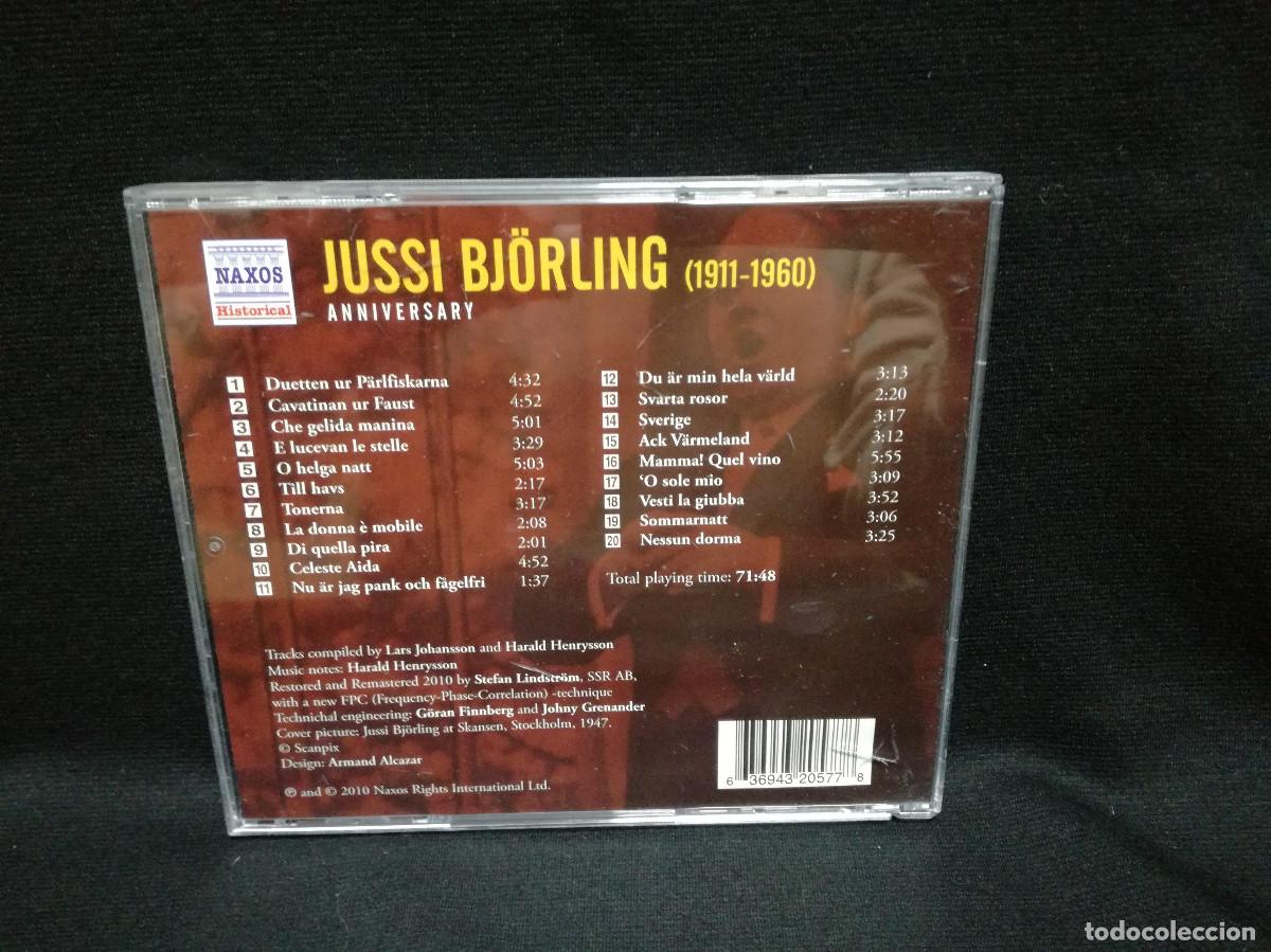 CDs de m&uacute;sica: CD - JUSSI BJORLING - ANNIVERSARY - Foto 2