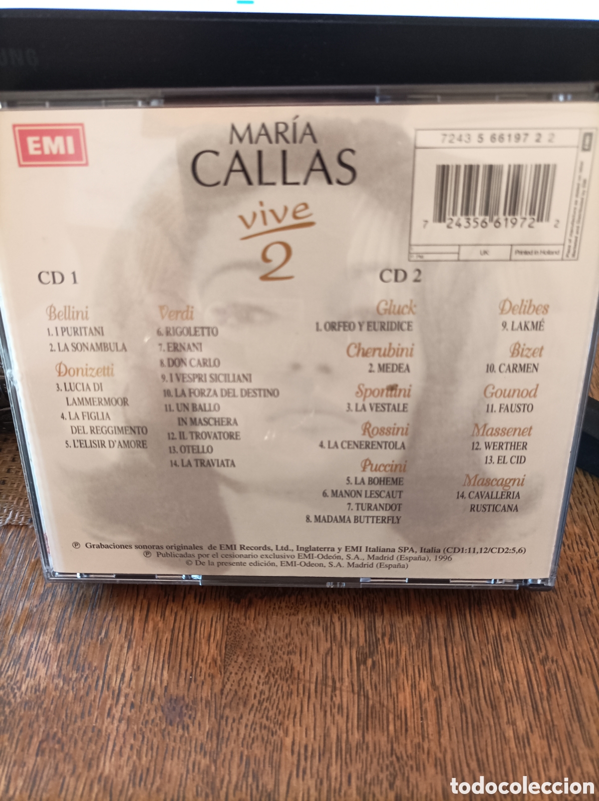 CDs de m&uacute;sica: Mar&iacute;a Callas. Vive 2. 2 cds. - Foto 2