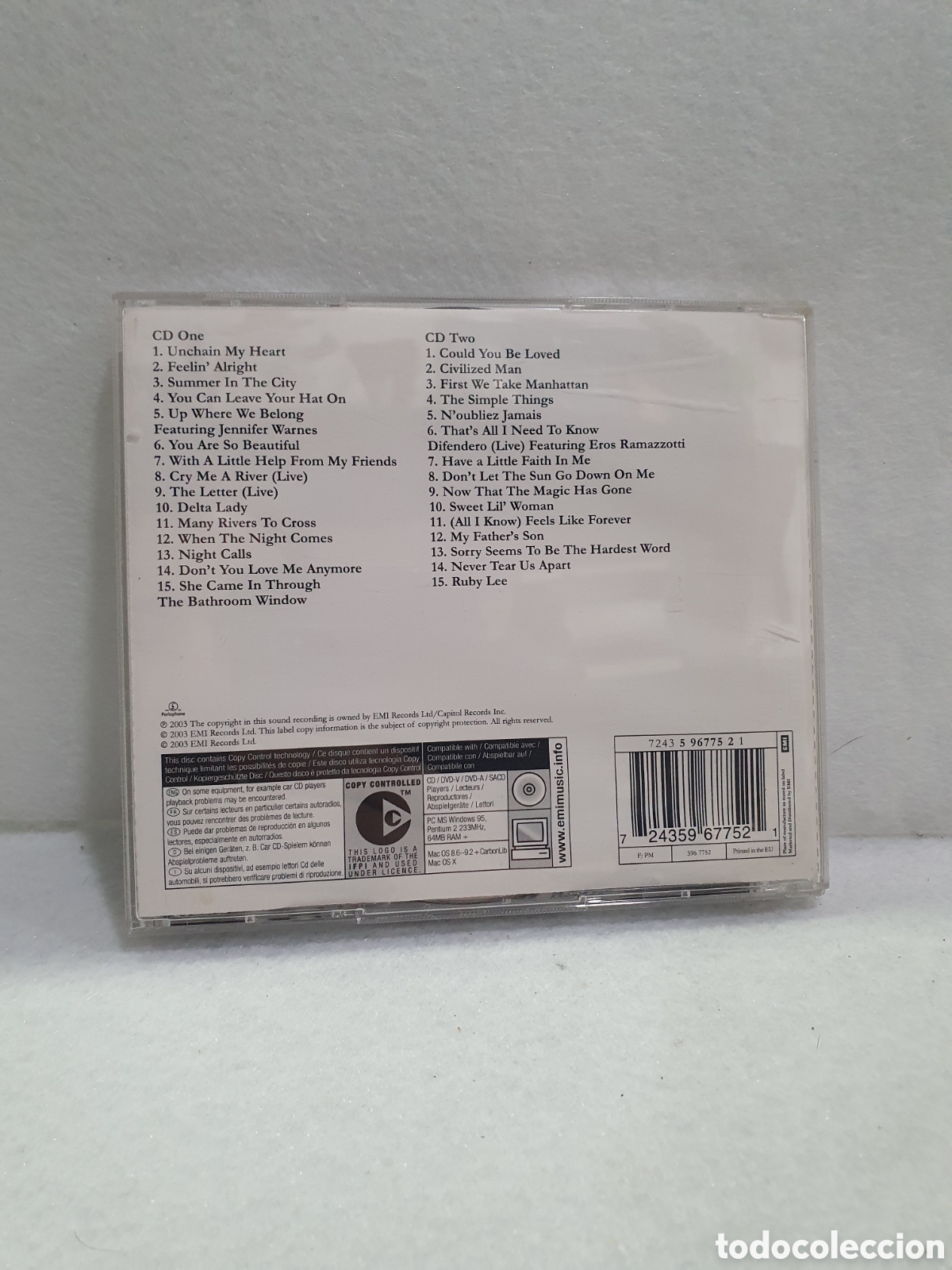 CDs de m&uacute;sica: CD. Joe Cocker. The ultimate collection. (L98) - Foto 3
