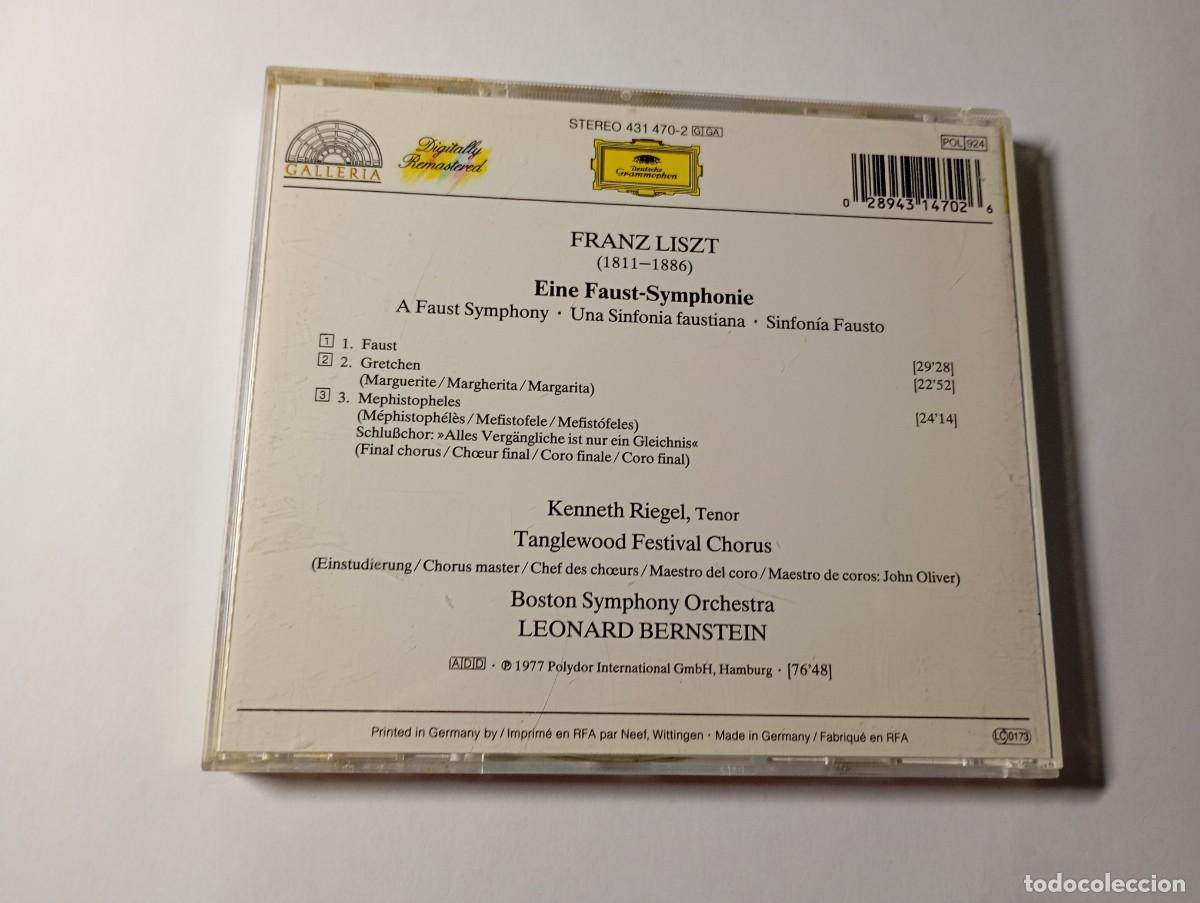 CDs de m&uacute;sica: FRANZ LISZT. FAUST SYMPHONIE. 1 cd - Foto 2