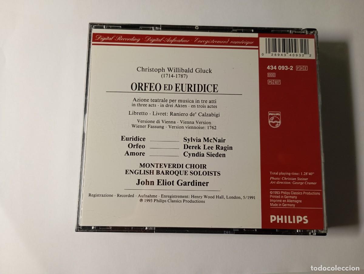 CDs de m&uacute;sica: GLUCK. ORFEO ED EURIDICE. 2 cd - Foto 2
