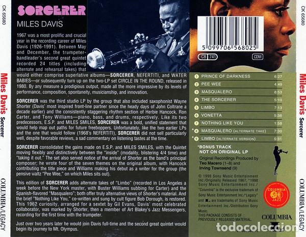 CDs de m&uacute;sica: Miles Davis &ndash; Sorcerer - CD - Foto 2