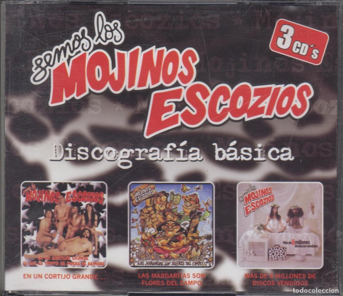 CDs de m&uacute;sica: Somos los Mojinos Escoz&iacute;os 3 cd's Discograf&iacute;a b&aacute;sica 2003 En un cortijo / Margaritas / M&aacute;s de 8