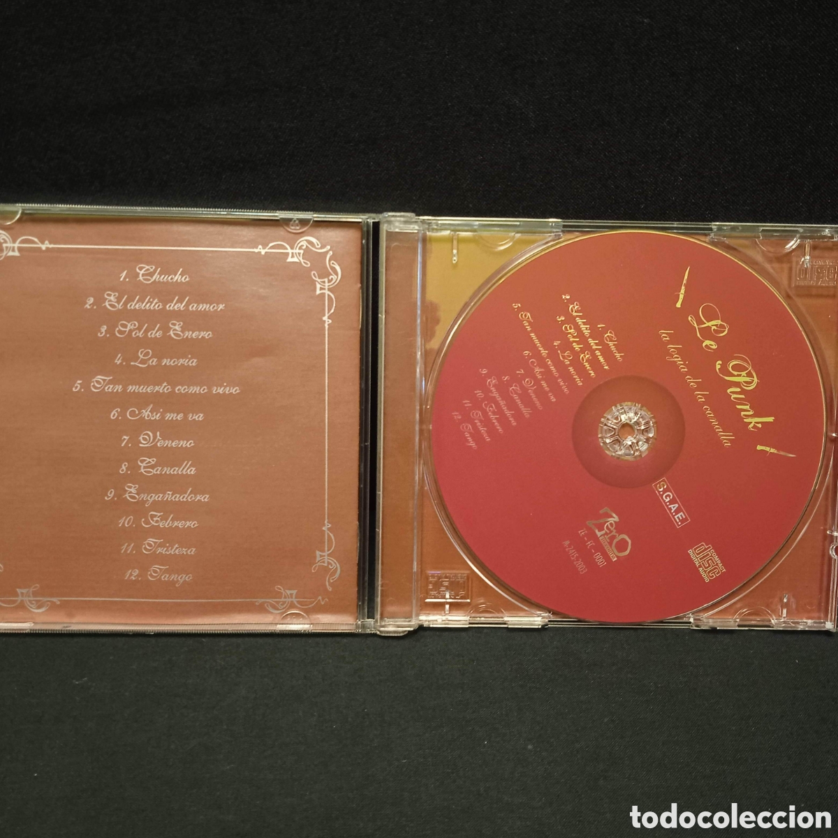 CDs de m&uacute;sica: LA LOGIA DE LA CANALLA - LE PUNK - ZERO 2003 CD - Foto 3