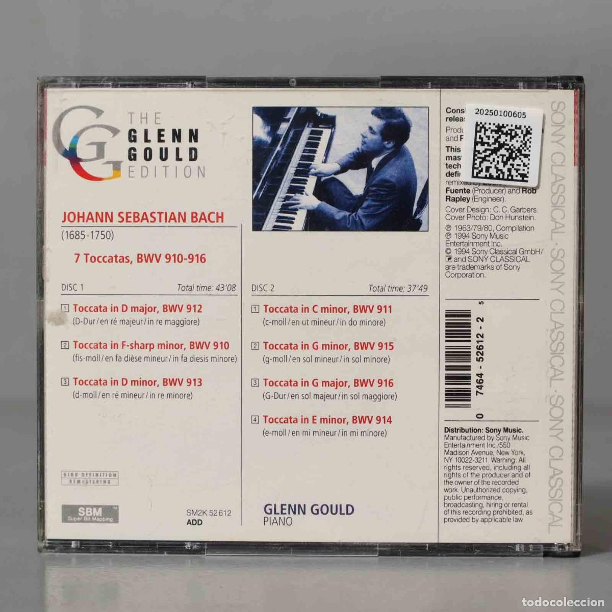 CDs de m&uacute;sica: CD. Bach, Glenn Gould &ndash; Toccatas BWV 910&ndash;916 - Foto 2
