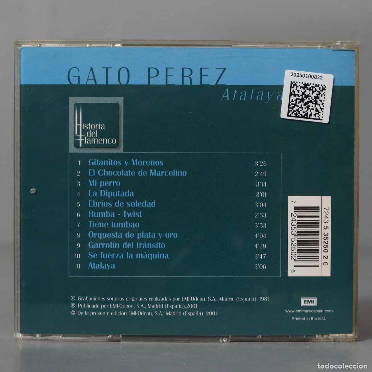 CDs de m&uacute;sica: CD. Gato Perez &ndash; Atalaya - Foto 2