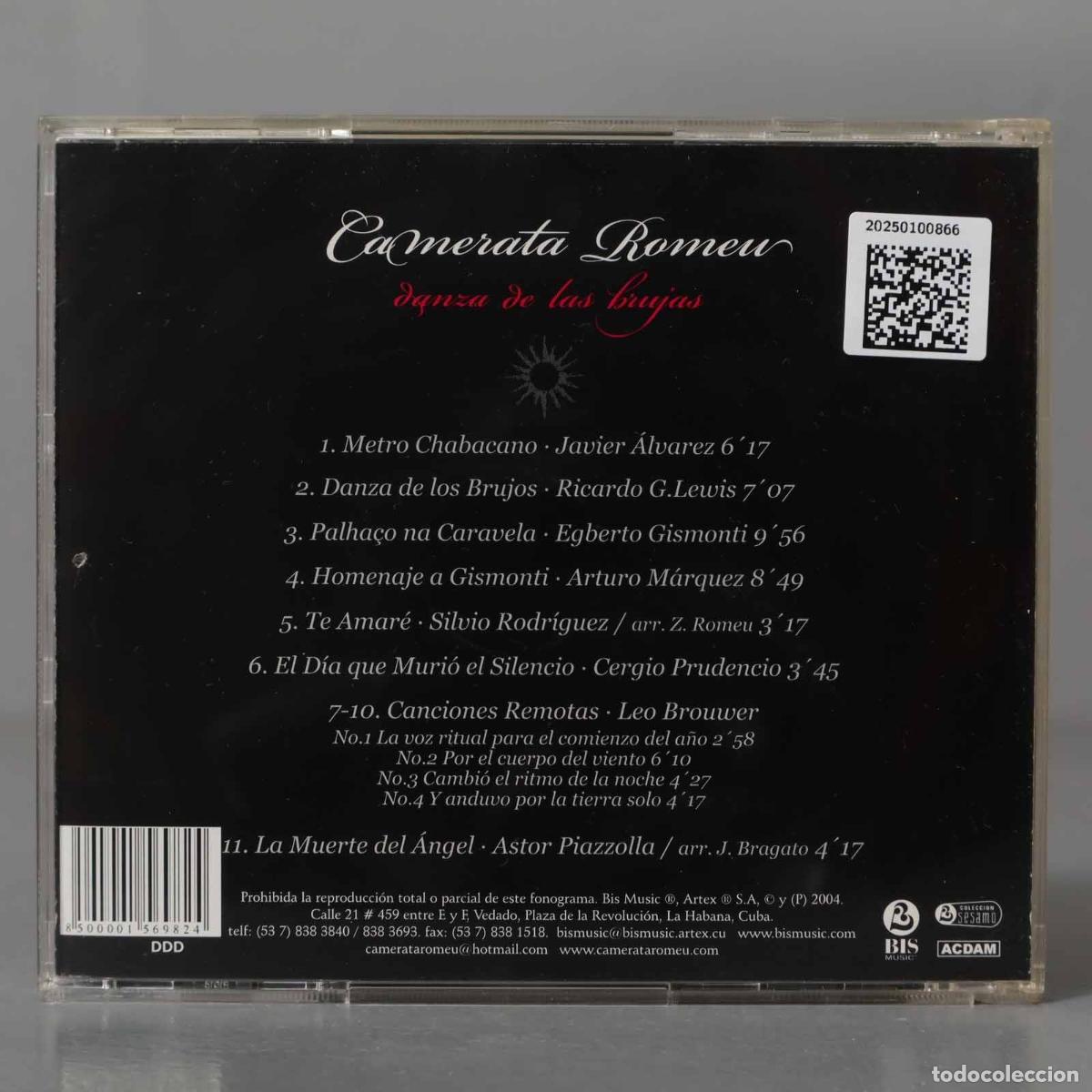 CDs de m&uacute;sica: CD. DANZA DE BRUJAS. CAMERATA ROMEU - Foto 2